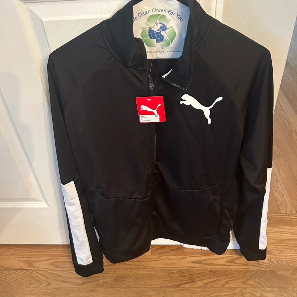 Puma Black and White Track Jacket